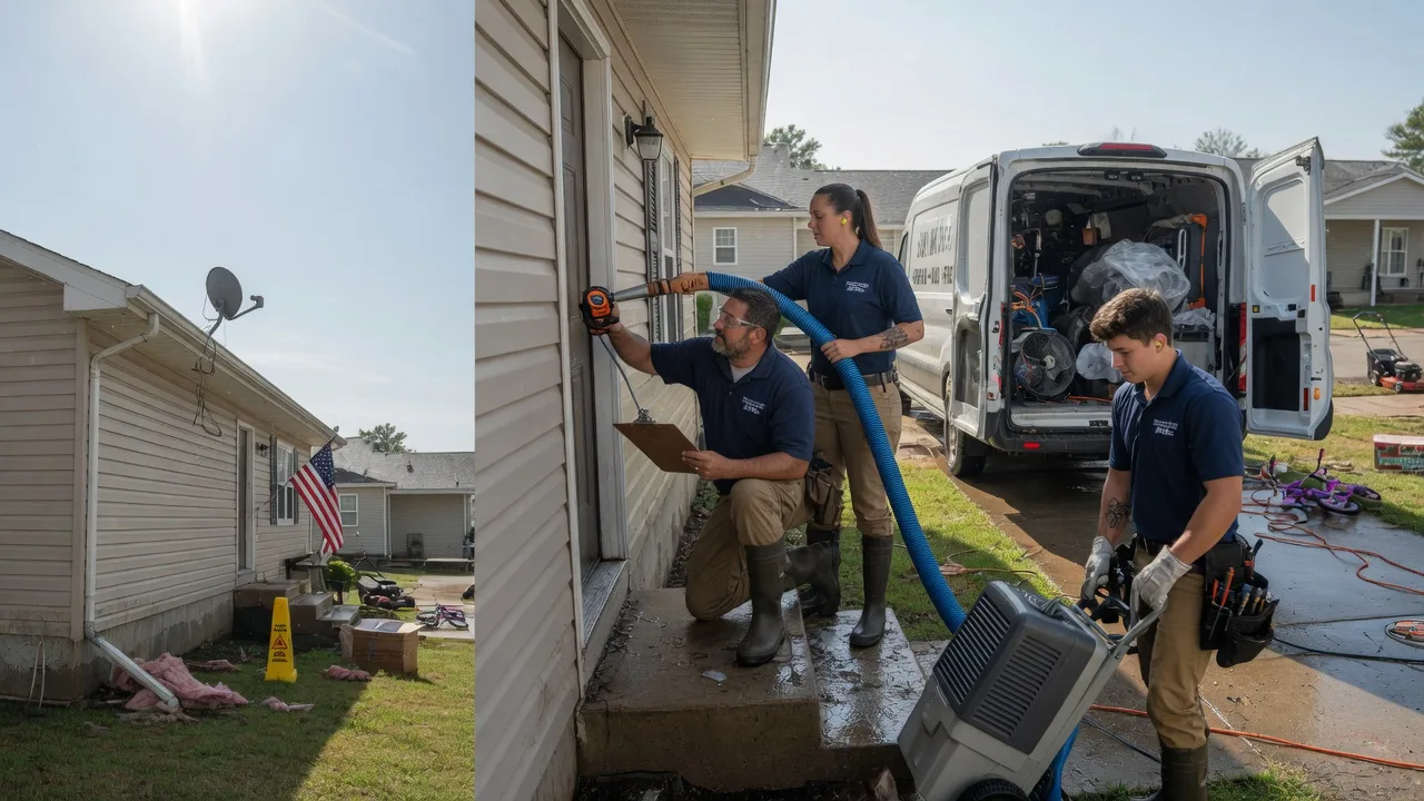 Ceiling Water Damage Restoration in Vauxhall, NJ near me